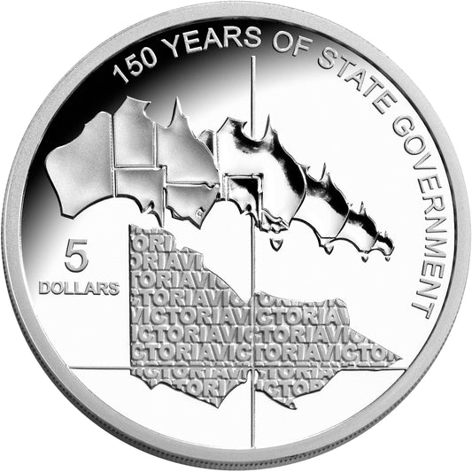 2006 $5 State Government 150 Years of Victoria Silver Proof Coin