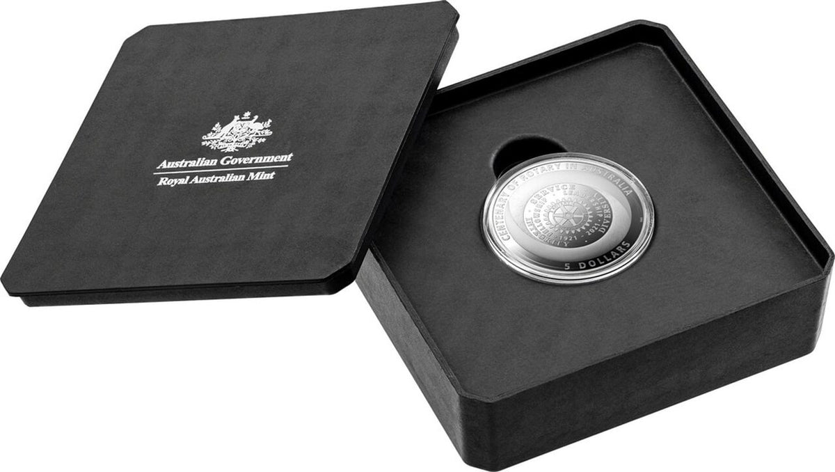 2021 $5 Centenary of Rotary In Australia 1oz Silver Proof Coin