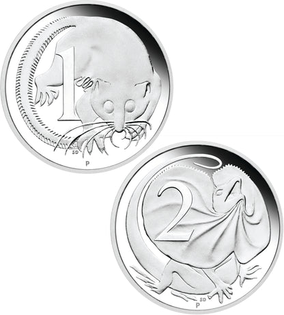 2016 $1 50th Anniversary of Australian Decimal Currency 1oz Silver Proof 2 Coin Set
