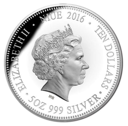 Niue 2016 $10 WMF Berlin 50 Years of Australian Decimal Currency Selectively Gold Plated 5oz Silver Proof Coin