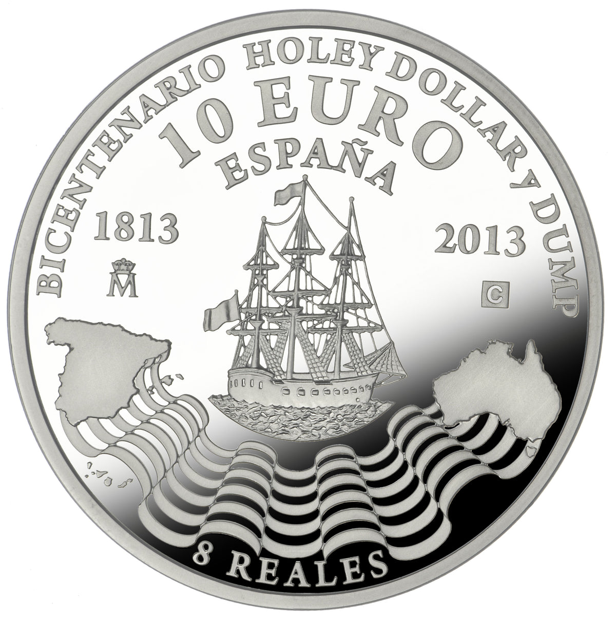 2013 Bicentenary of The Holey Dollar & Dump Silver Proof 3 Coin Set