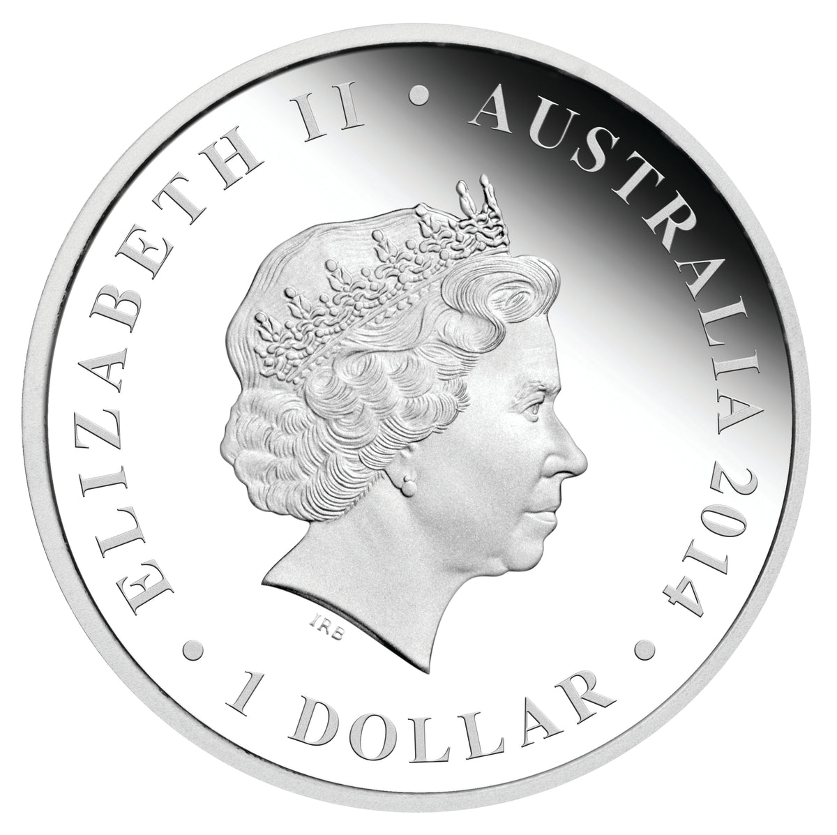 2014 $1 The Land Down Under Rock Fishing 1oz Silver Coloured Proof Coin