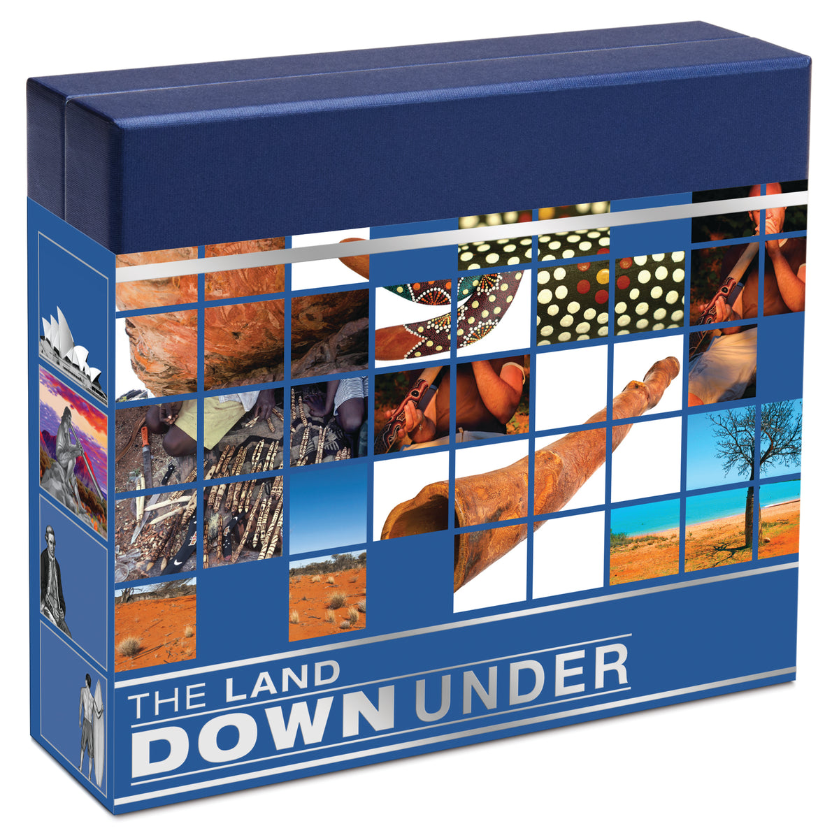 2013 $1 The Land Down Under Didgeridoo 1oz Silver Coloured Proof Coin