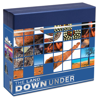 2013 $1 The Land Down Under Didgeridoo 1oz Silver Coloured Proof Coin