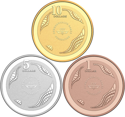 2018 Gold Coast XXI Commonwealth Games 3 Coin Proof Set