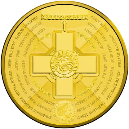 2015 $5 Australian Bravery Gold Plated 1oz Silver Uncirculated Coin