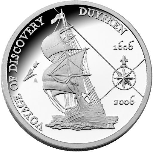 2006 Voyage of Discovery Duyfken Dollar and Euro Silver Proof 2 Coin Set