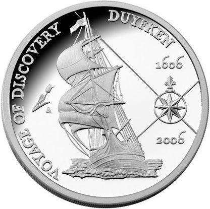 2006 Voyage of Discovery Duyfken Dollar and Euro Silver Proof 2 Coin Set