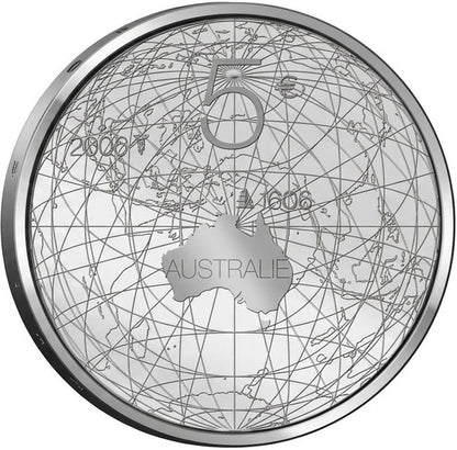 2006 Voyage of Discovery Duyfken Dollar and Euro Silver Proof 2 Coin Set