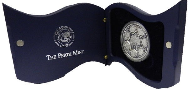 2001 $1 Centenary of Federation Holey Dollar & Dump 1oz Silver Proof Coin