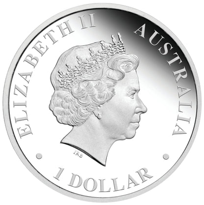 2010 $1 Mary Mackillop First Australian Saint 1oz Silver Coloured Proof Coin