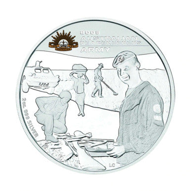 2005 $2 Australian Peacekeepers 2oz Silver Proof 5 Coin Set