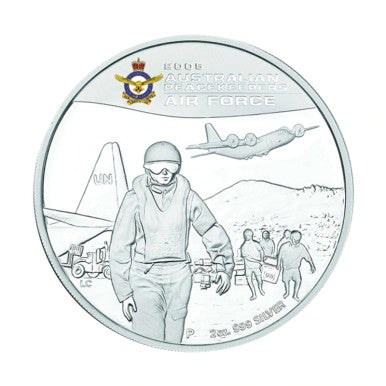 2005 $2 Australian Peacekeepers 2oz Silver Proof 5 Coin Set