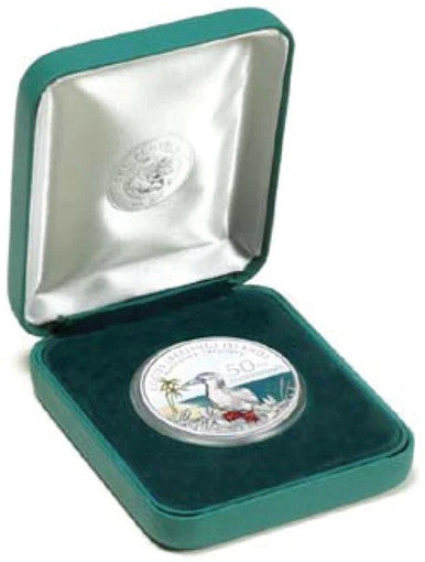 2005 $1 Australian Territory 50th Anniversary Cocos (Keeling) Islands 1oz Silver Coloured Proof Coin