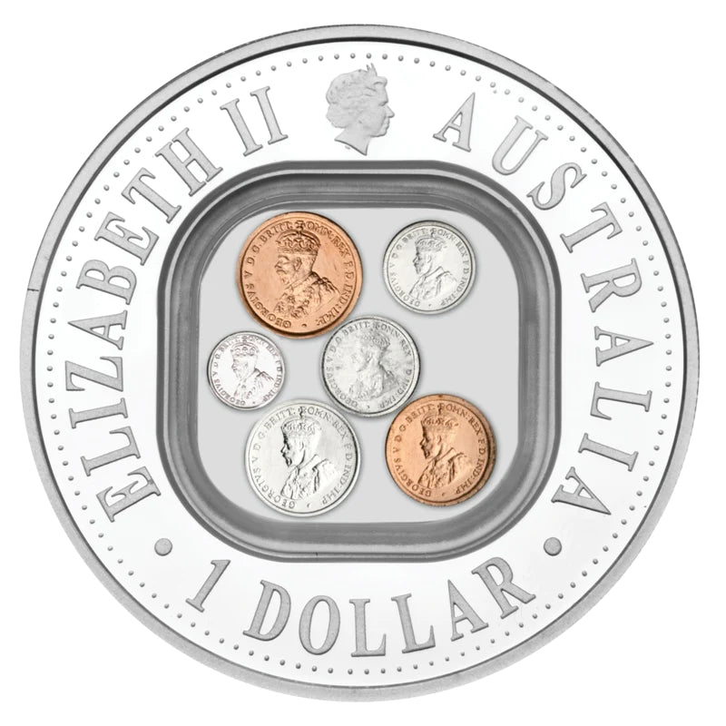 2006 $1 Australian Pre-Decimal Locket 1oz Silver Proof Coin