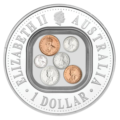 2006 $1 Australian Pre-Decimal Locket 1oz Silver Proof Coin