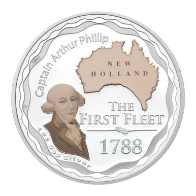 2008 $1 The First Fleet Captain Arthur Phillip 1oz Silver Proof Coin