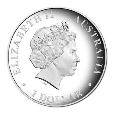 2010 $1 Australian Kangaroo 1oz Silver High Relief Proof Coin