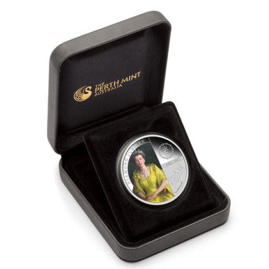 2012 $1 Diamond Jubilee Her Majesty Queen Elizabeth 1oz Silver Coloured Proof Coin
