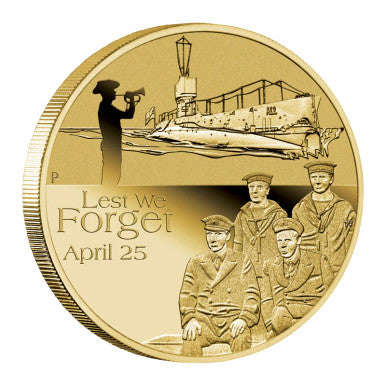 2014 $1 Lest We Forget ANZAC Day Uncirculated Coin