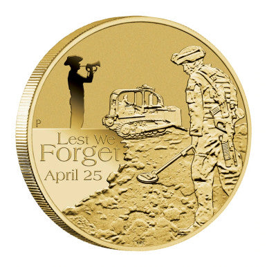 2013 $1 Lest We Forget ANZAC Day Uncirculated Coin