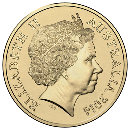 2014 $2 Remembrance Day Coloured Uncirculated Coin