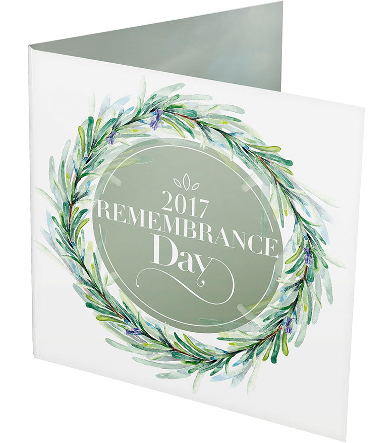 2017 $2 Remembrance Day 'C' Mintmark Coloured Uncirculated Coin