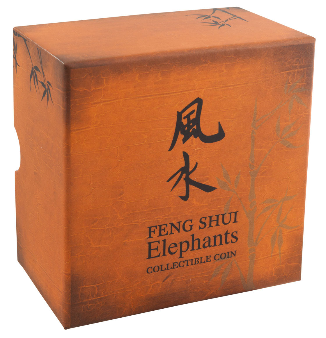 Niue 2015 $2 Feng Shui Elephants 1oz Silver Coloured Proof Coin