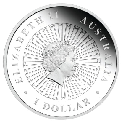 2012 $1 Australian Opal The Koala 1oz Silver Proof Coin