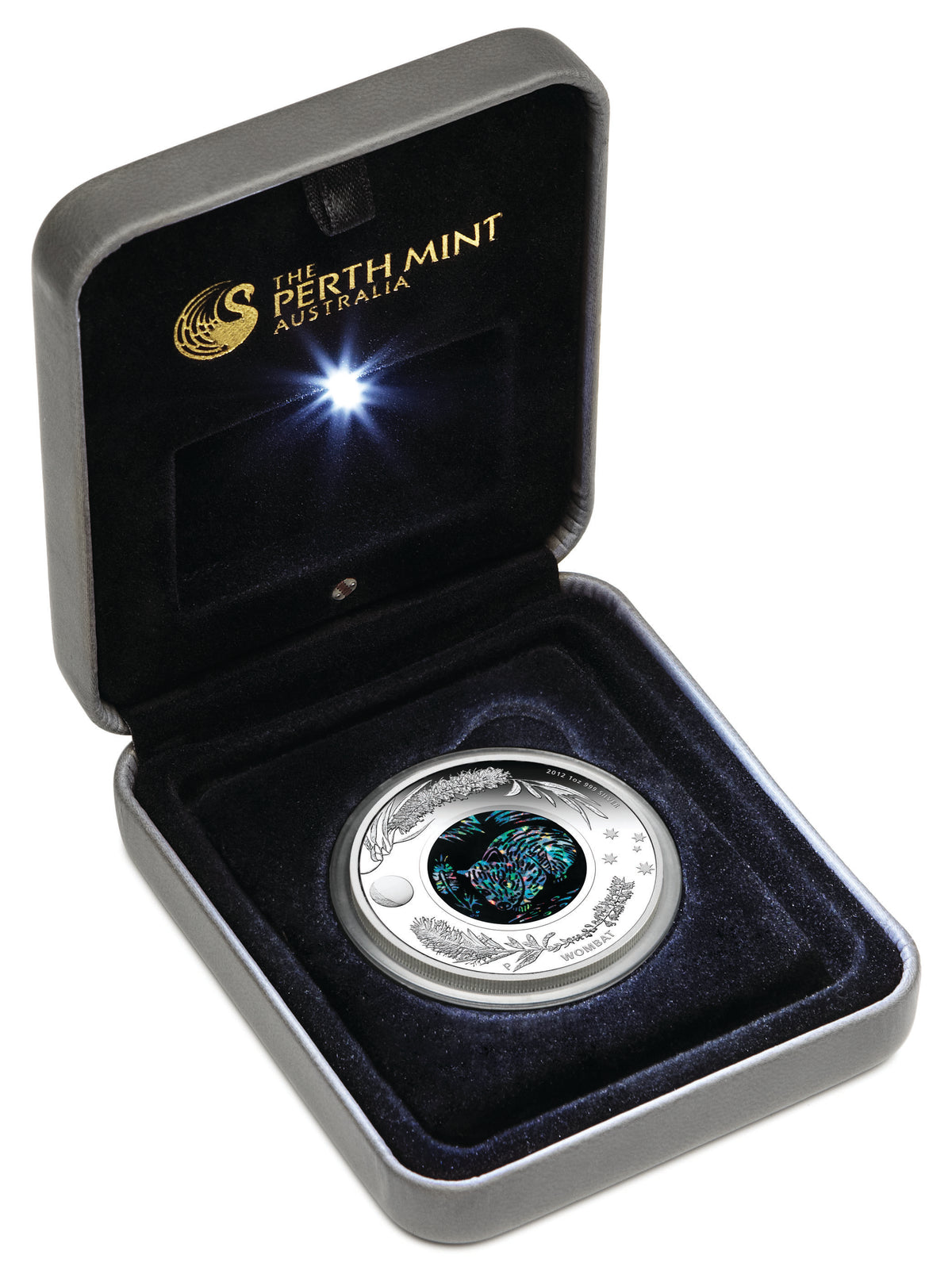 2012 $1 Australian Opal The Wombat 1oz Silver Proof Coin