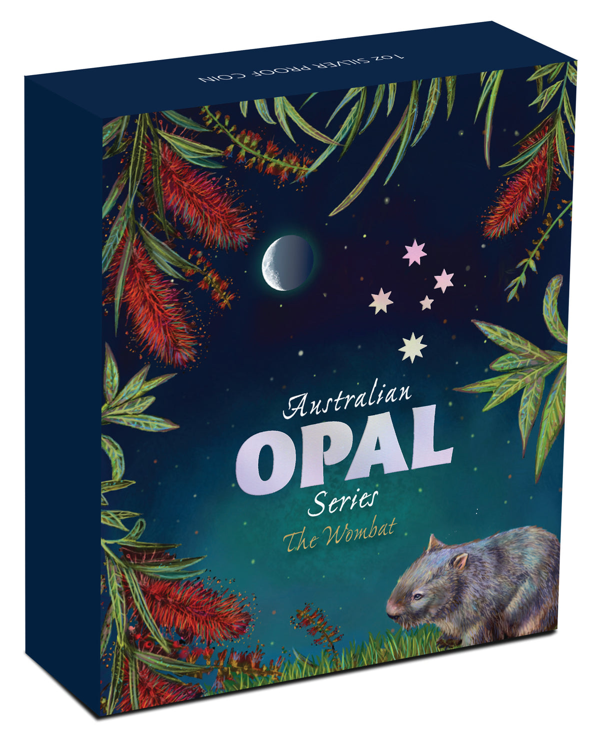 2012 $1 Australian Opal The Wombat 1oz Silver Proof Coin