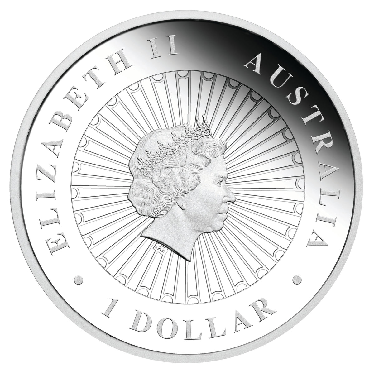 2013 $1 Australian Opal The Kangaroo 1oz Silver Proof Coin