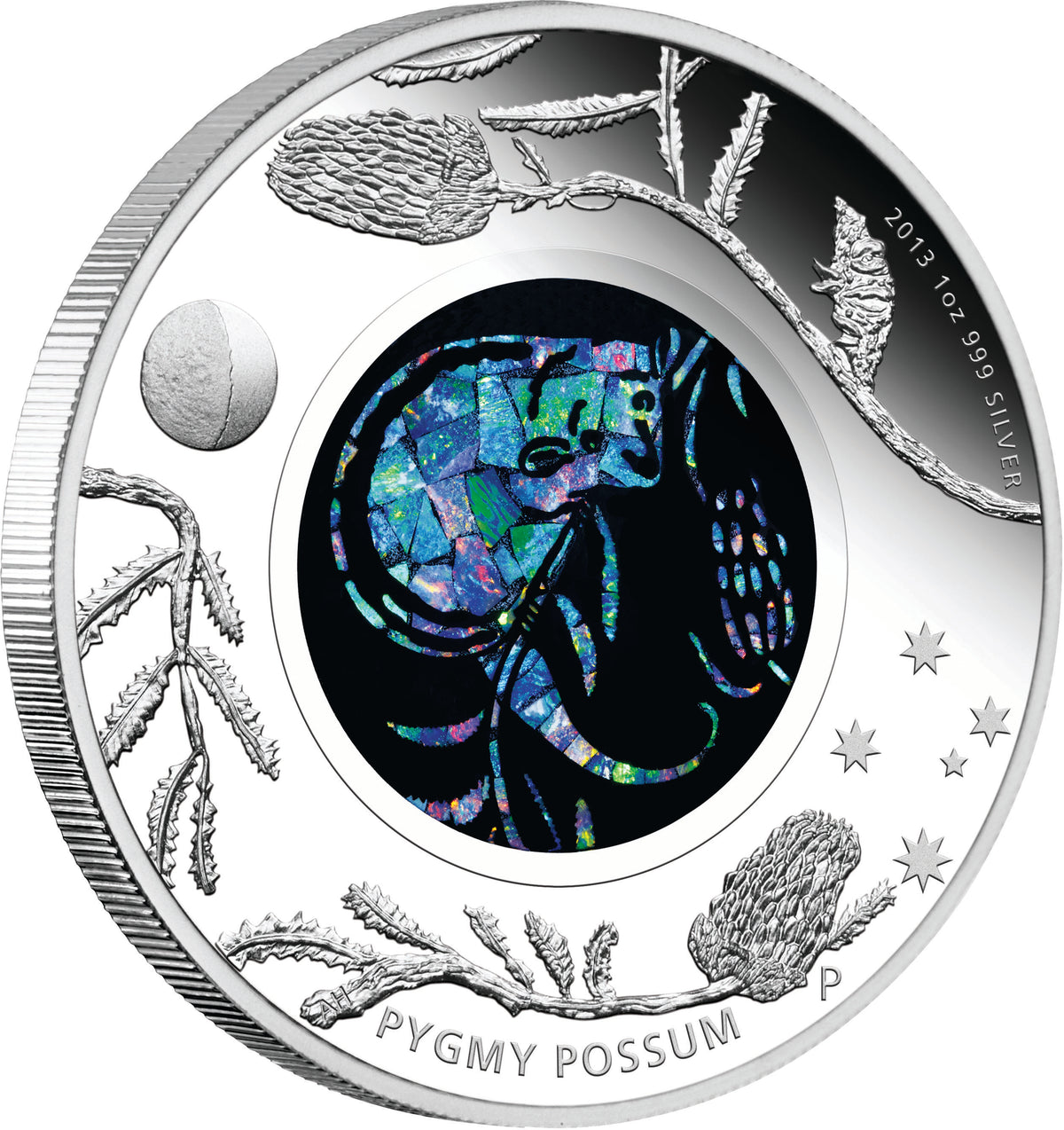 2013 $1 Australian Opal The Pygmy Possum 1oz Silver Proof Coin