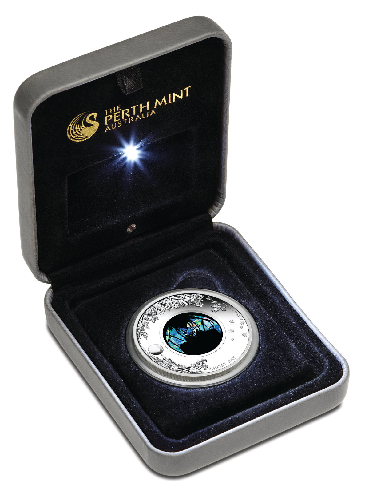 2015 $1 Australian Opal The Ghost Bat 1oz Silver Proof Coin