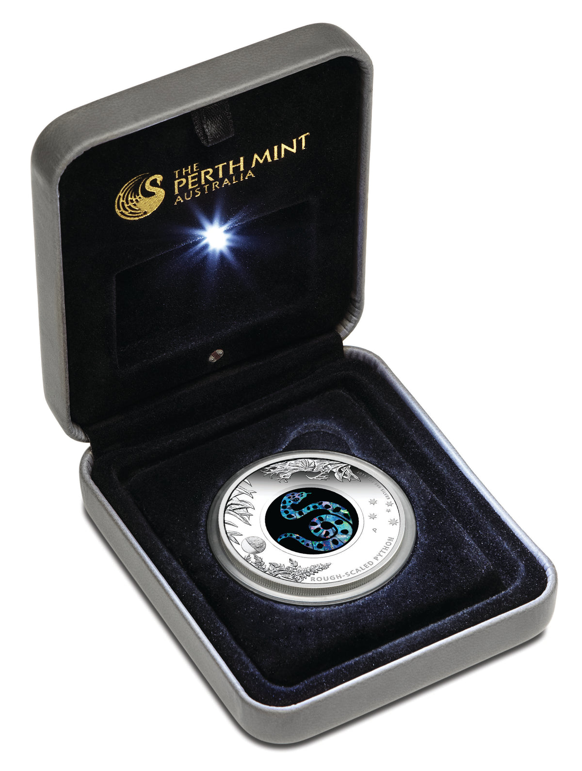 2015 $1 Australian Opal The Rough Scaled Python 1oz Silver Proof Coin