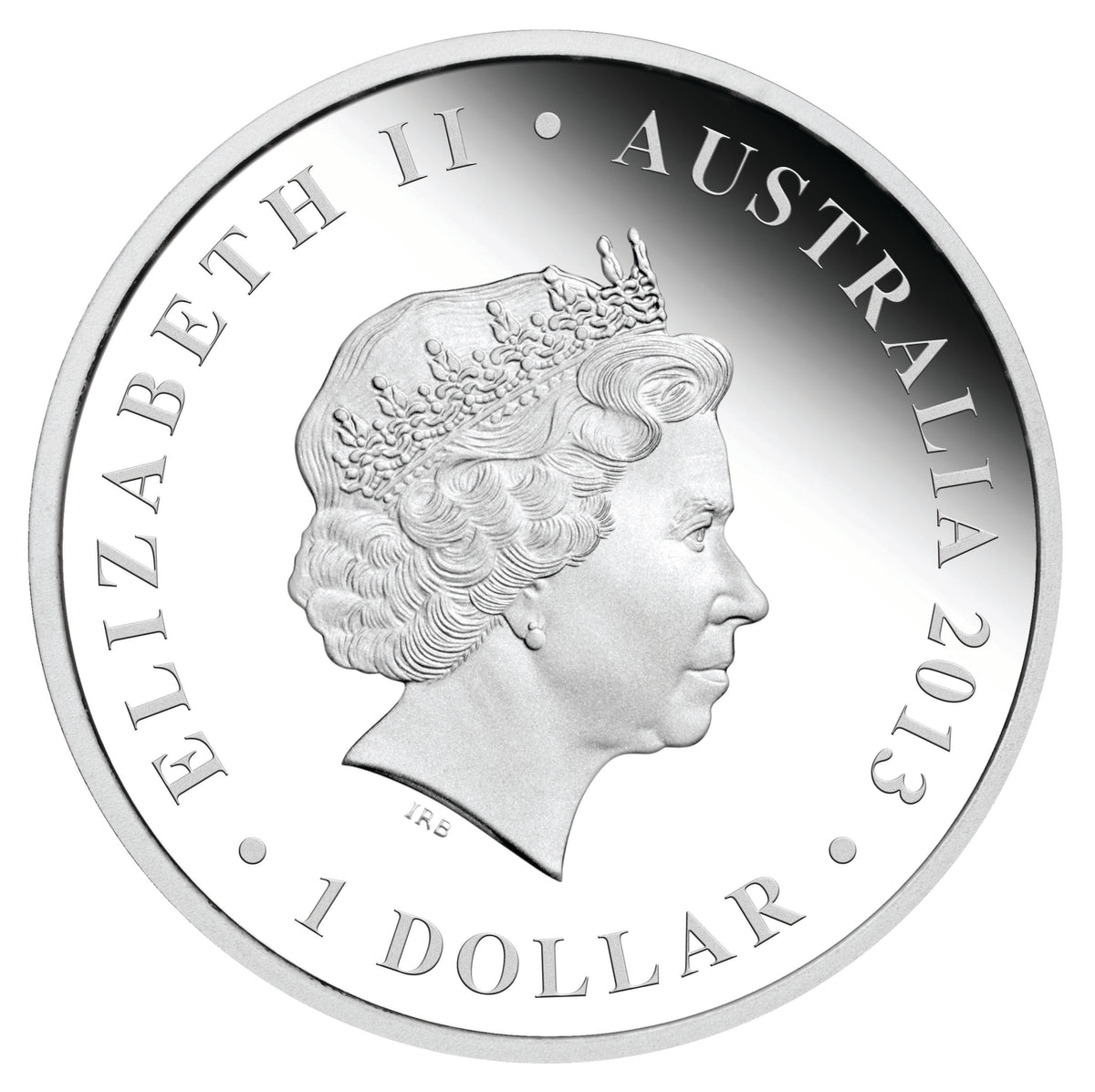 2013 $1 The Land Down Under Surfing 1oz Silver Coloured Proof Coin