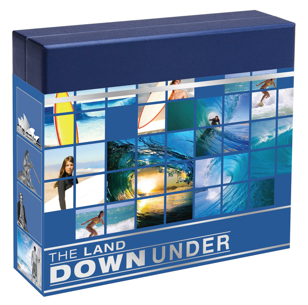 2013 $1 The Land Down Under Surfing 1oz Silver Coloured Proof Coin