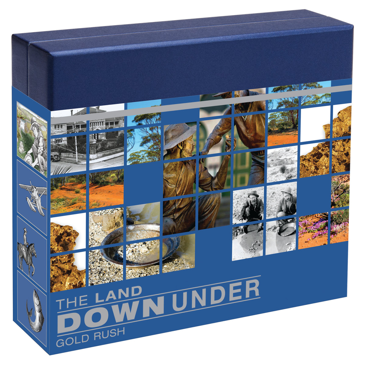 2014 $1 The Land Down Under Gold Rush 1oz Silver Coloured Proof Coin