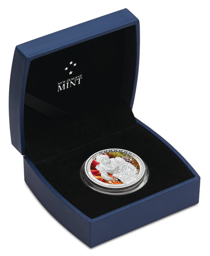 Niue 2014 $1 Doctor Who Cyberman 1/2oz Silver Coloured Proof Coin