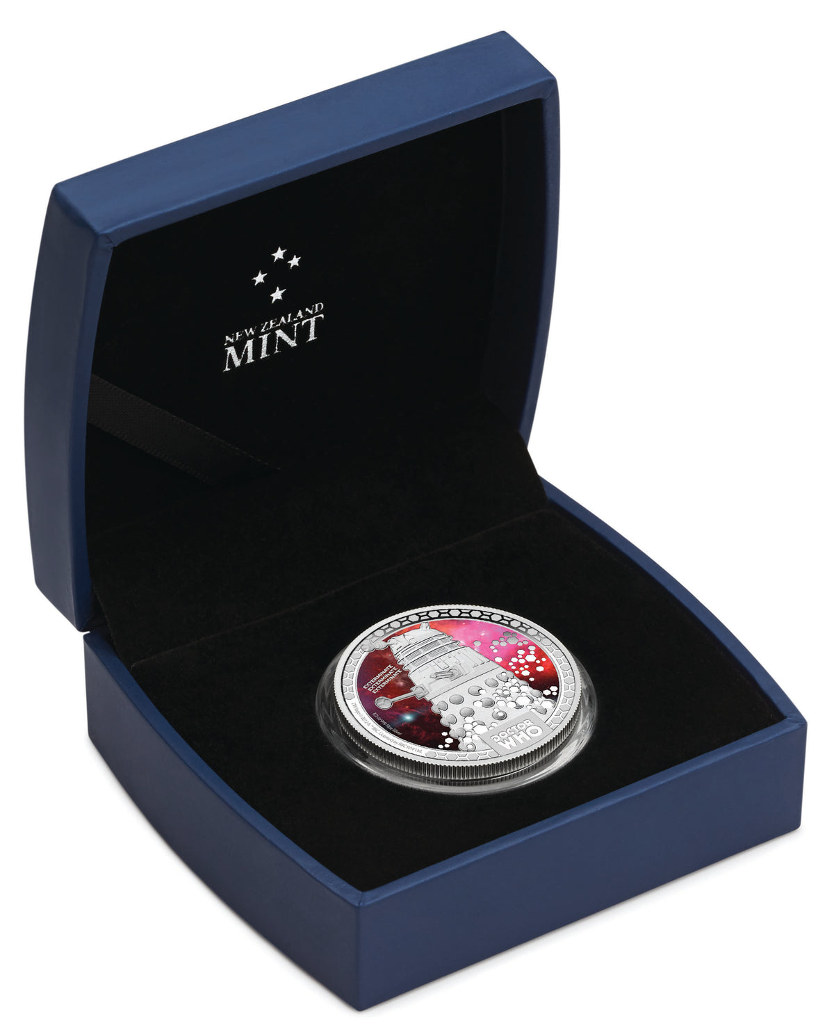 Niue 2014 $1 Doctor Who Daleks 1/2oz Silver Coloured Proof Coin
