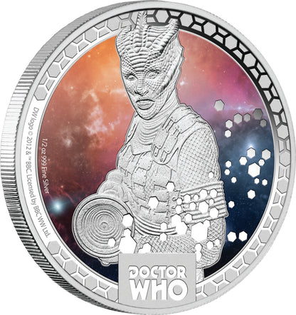 Niue 2014 $1 Doctor Who Silurians 1/2oz Silver Coloured Proof Coin