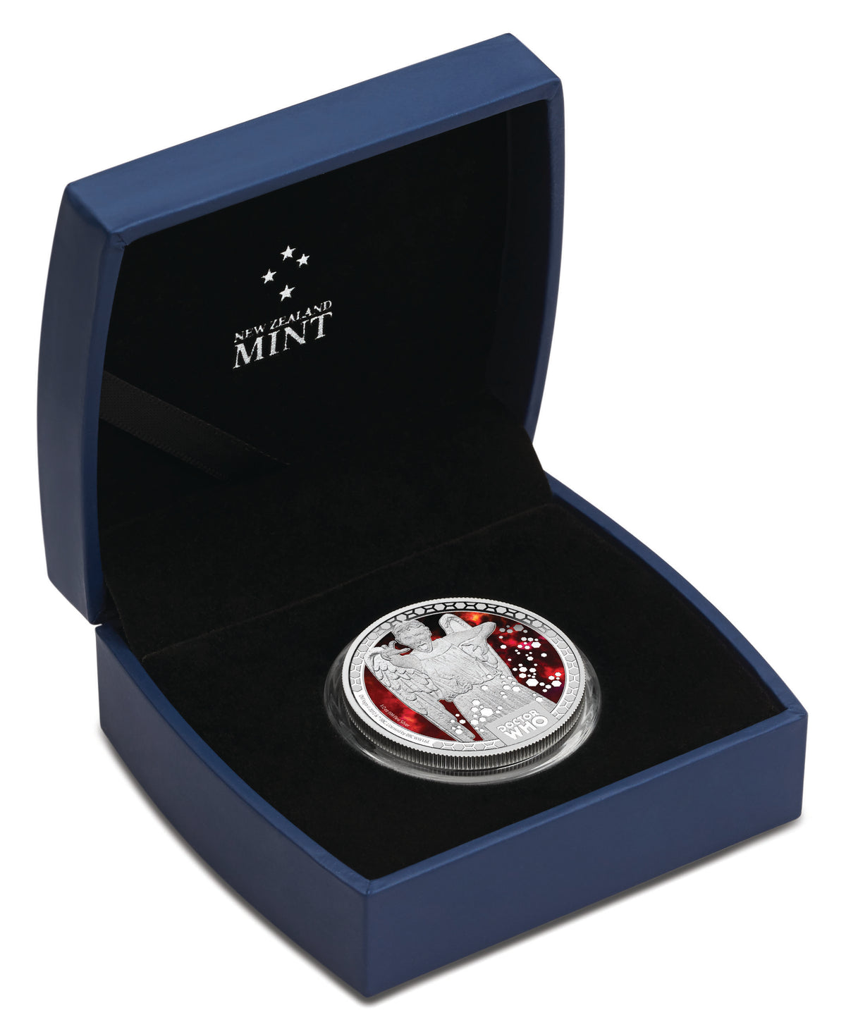 Niue 2014 $1 Doctor Who Weeping Angels 1/2oz Silver Coloured Proof Coin