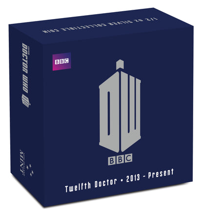 Niue 2015 $1 Doctor Who Twelfth Doctor 1/2oz Silver Coloured Proof Coin