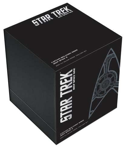 Tuvalu 2015 $1 Star Trek Captain Benjamin Sisko and Deep Space Nine 1oz Silver Coloured Proof 2 Coin Set