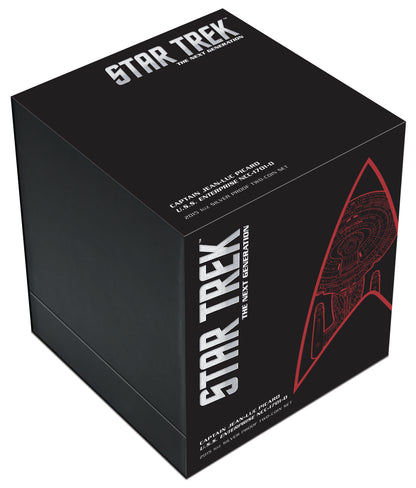 Tuvalu 2015 $1 Star Trek Captain Jean-Luc Picard and USS Enterprise NCC-1701-D 1oz Silver Coloured Proof 2 Coin Set