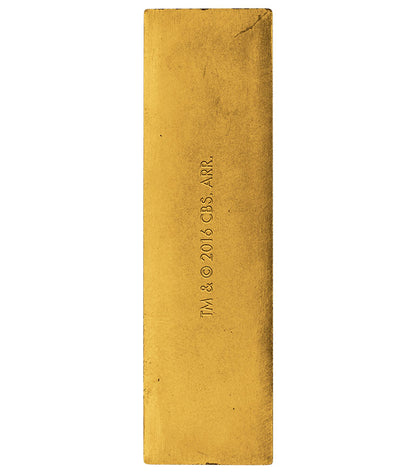 2016 Star Trek 50th Anniversary Deep Space Nine Latinum Slip 1oz Silver Gold Plated Bar
