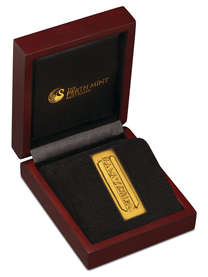 2016 Star Trek 50th Anniversary Deep Space Nine Latinum Slip 1oz Silver Gold Plated Bar
