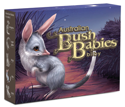 2011 50c Australian Bush Babies Bilby 1/2oz Silver Coloured Proof Coin