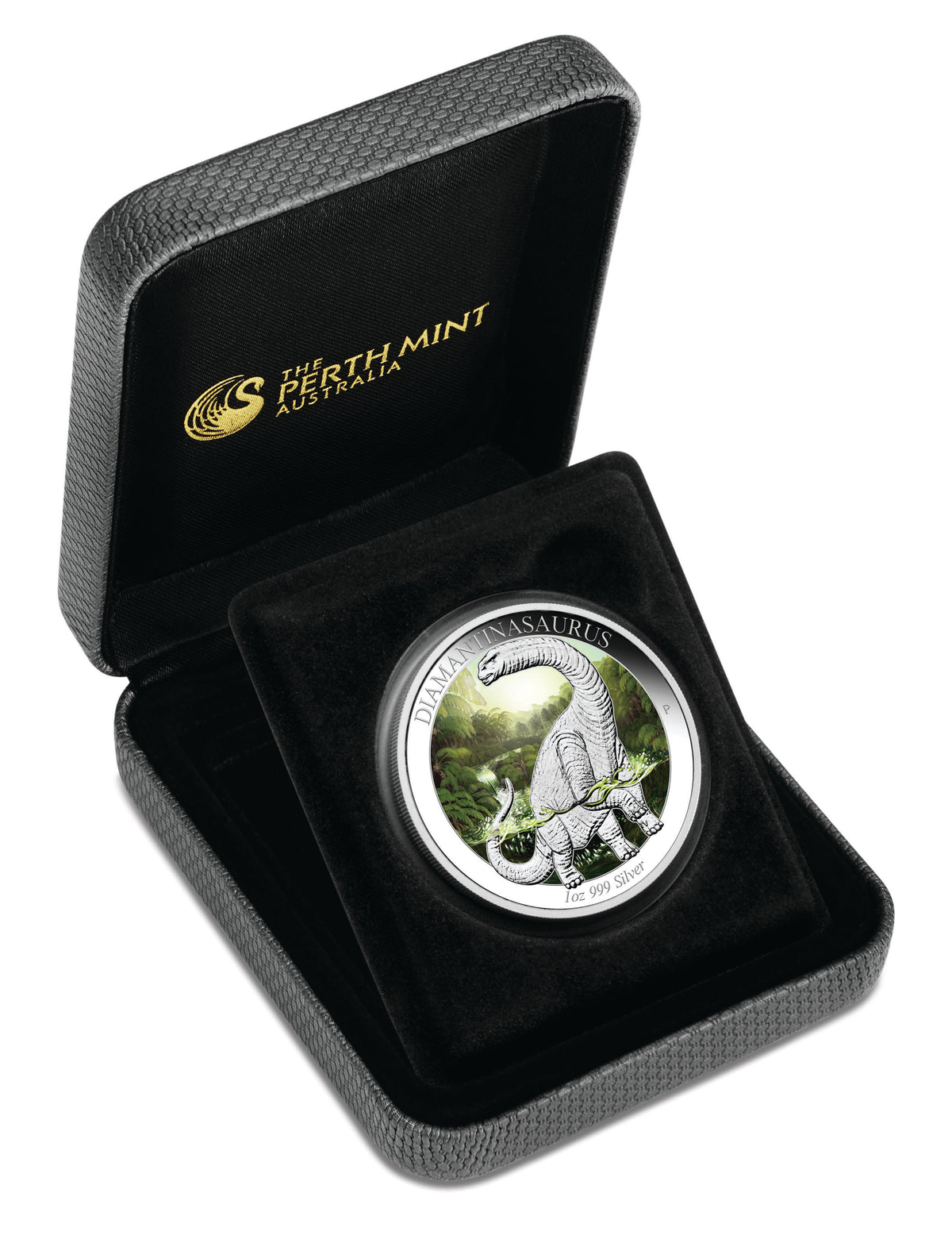 2015 $1 Australian Age of Dinosaurs Diamantinasaurus 1oz Silver Coloured Proof Coin