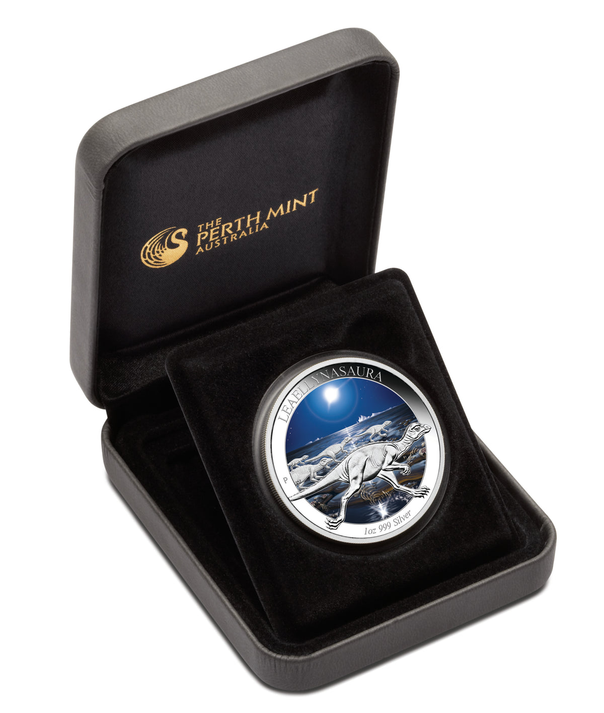 2015 $1 Australian Age of Dinosaurs Leaellynasaura 1oz Silver Coloured Proof Coin